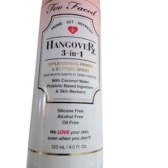 TOO FACED Hangover Rx 3-In-1 Replenishing Primer & Setting Spray NEW in Box - Picture 8 of 13